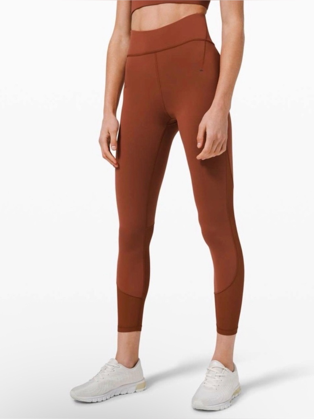 Lululemon Everlux & Mesh HR Tight 25" Dark Terracotta Leggings Size 6